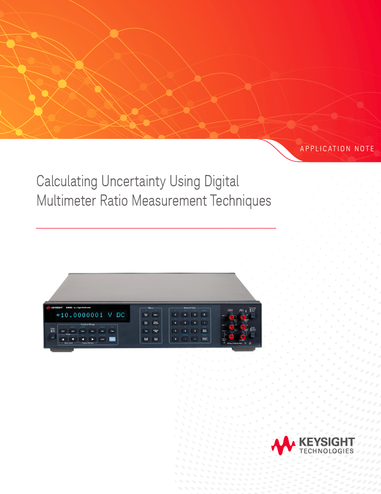 AppNote Calculating Uncertainty Using DMM Ratio Measurement Techniques